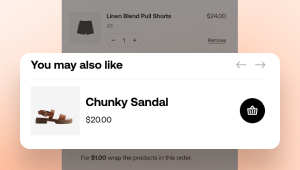 In-cart upsell