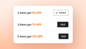 Volume discounts